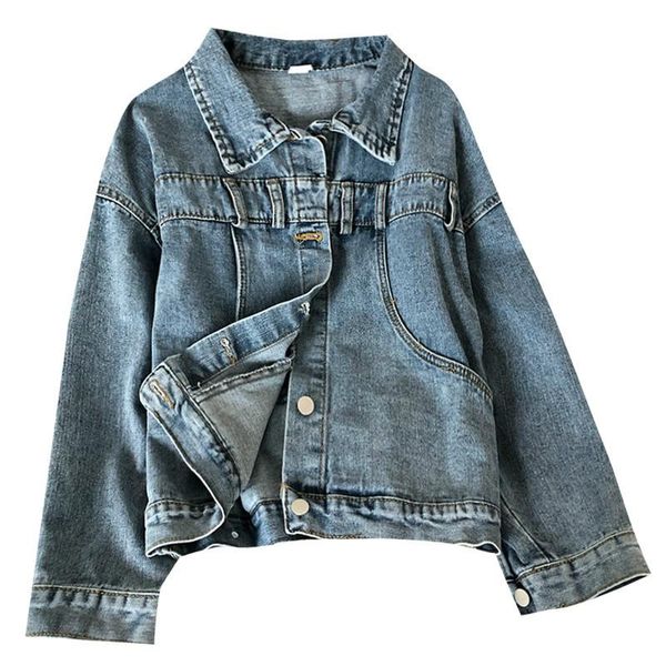 women's jackets collar long sleeve denim jacket women back split design button casaco feminino pocket korean coat spring jeans, Black;brown
women's jackets collar long sleeve denim jacket women back split design button casaco feminino pocket korean coat spring jeans, Black;brown