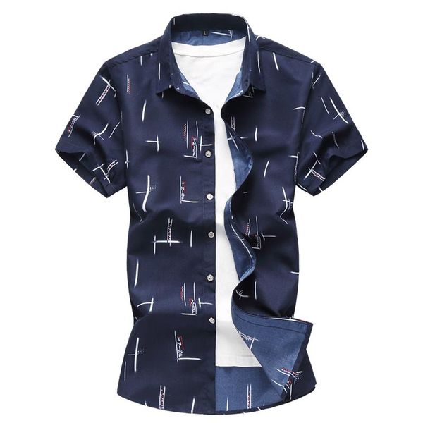 men dress shirts short sleeve printed shirt mens casual brands summer slim camisa social masculina -7xl men's, White;black
men dress shirts short sleeve printed shirt mens casual brands summer slim camisa social masculina -7xl men's, White;black