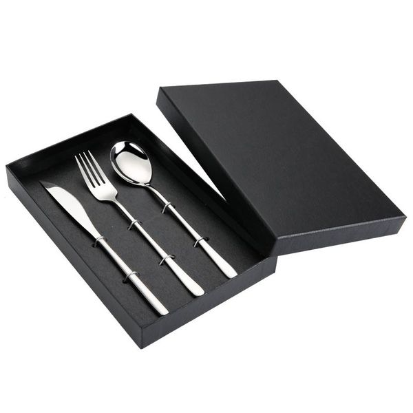 3pcs/set creative stainless steel cutlery set dinner travel dinnerware fork knife for wedding el flatware couvert de table sets
3pcs/set creative stainless steel cutlery set dinner travel dinnerware fork knife for wedding el flatware couvert de table sets