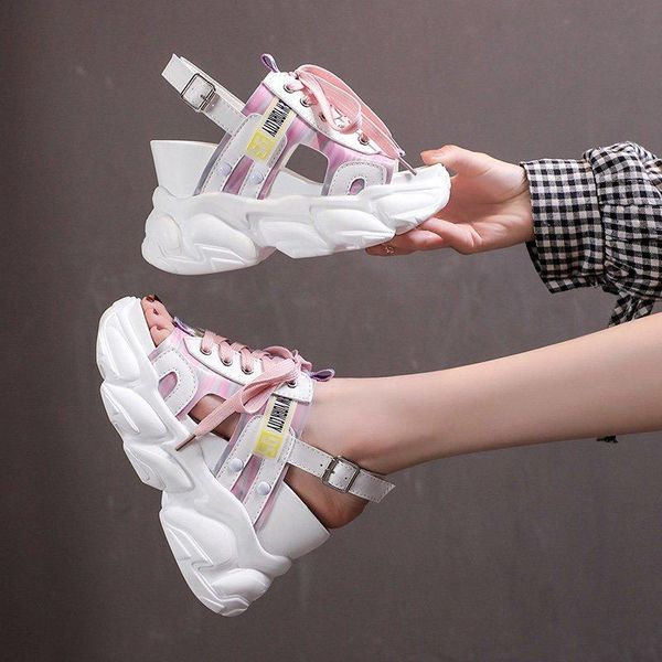 sandals platform women 2021 summer thick high heels female wedges shoes for fish toe white sandal, Black
sandals platform women 2021 summer thick high heels female wedges shoes for fish toe white sandal, Black