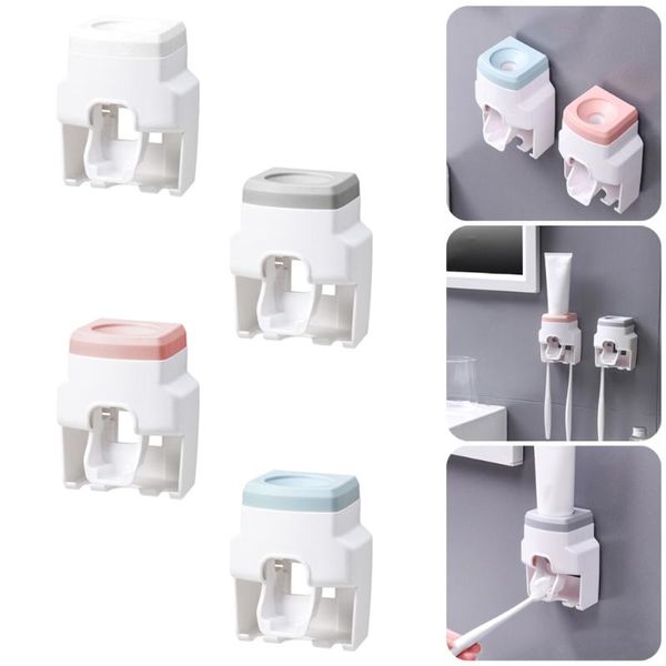 toothbrush holders toothpaste dispenser and brush wall mounted automatic squeezer for kids adults bathrooom accessories
toothbrush holders toothpaste dispenser and brush wall mounted automatic squeezer for kids adults bathrooom accessories