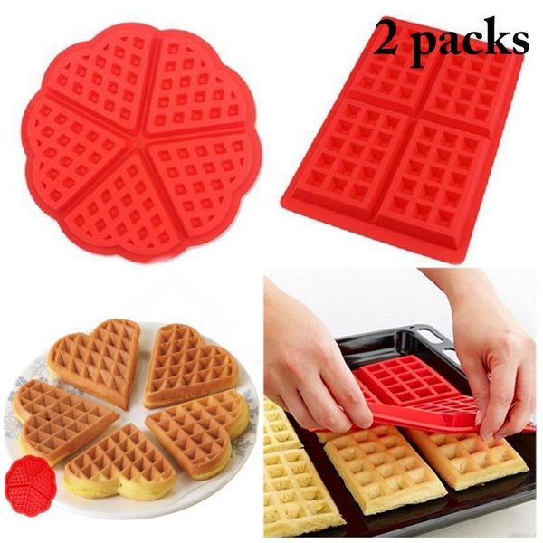 baking moulds 2pcs silicone cake mould waffle bakeware diy modle kitchen cooking makers tool set drop
baking moulds 2pcs silicone cake mould waffle bakeware diy modle kitchen cooking makers tool set drop