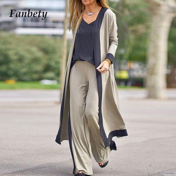 women's two piece pants fashion patchwork cardigan suit women elegant suspenders straight leg three-piece sets autumn lady casual loose, White
women's two piece pants fashion patchwork cardigan suit women elegant suspenders straight leg three-piece sets autumn lady casual loose, White