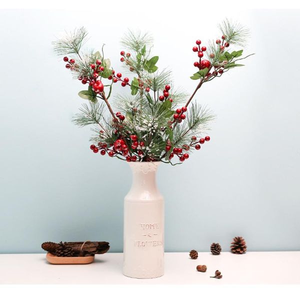 artificial flower red pine branches diy craft navidad 62cm ornaments christmas decorations decorative flowers & wreaths
artificial flower red pine branches diy craft navidad 62cm ornaments christmas decorations decorative flowers & wreaths