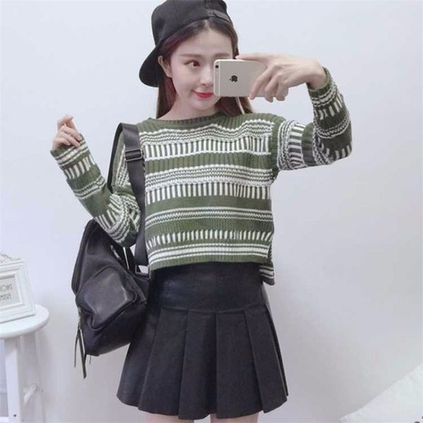 autumn and winter pullover loose sweater women's korean version of the college style coat long sleeve bottoming shirt 210427, White;black
autumn and winter pullover loose sweater women's korean version of the college style coat long sleeve bottoming shirt 210427, White;black