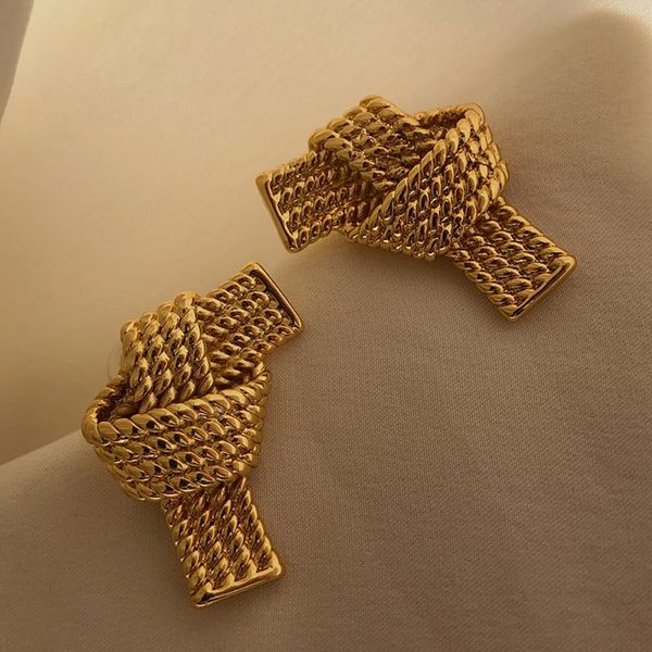 hoop & huggie temperament bowknot personality weaving stud earrings hip multi-layer irregular the geometric retro women jewelry, Golden;silver
hoop & huggie temperament bowknot personality weaving stud earrings hip multi-layer irregular the geometric retro women jewelry, Golden;silver