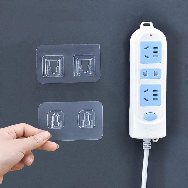 hooks & rails perforated wall-mounted socket holder router storage transparent self-adhesive cable organizer
hooks & rails perforated wall-mounted socket holder router storage transparent self-adhesive cable organizer