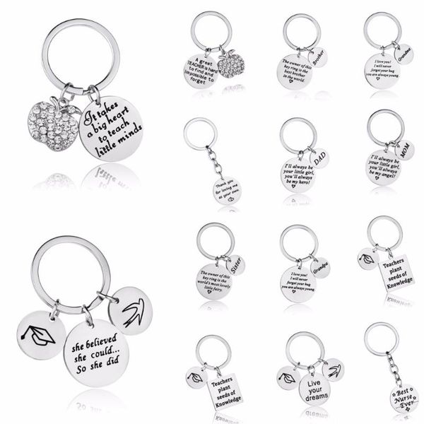 keychains family love mom dad grandma grandpa sister brother keychain stainless steel keyring mothers fathers teachers key chain ring gift, Silver
keychains family love mom dad grandma grandpa sister brother keychain stainless steel keyring mothers fathers teachers key chain ring gift, Silver