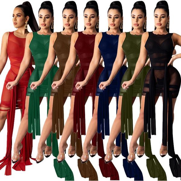 casual dresses mesh club dress with strings all over women sleevless bodycon strap summer see through night party 2021 s-4xl, Black;gray
casual dresses mesh club dress with strings all over women sleevless bodycon strap summer see through night party 2021 s-4xl, Black;gray