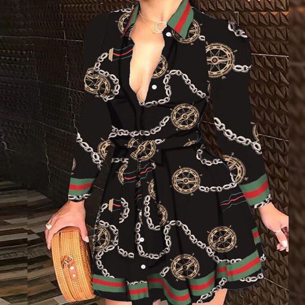 women deep v-neck mini dress spring autumn long sleeve chain print dresses laides high waist party dresses clubwear, Black;gray
women deep v-neck mini dress spring autumn long sleeve chain print dresses laides high waist party dresses clubwear, Black;gray