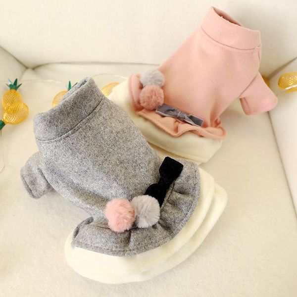 dog apparel autumn and winter pet warm clothing teddy two-legged clothes bichon frise princess dress cute cotton double ball bow skirt
dog apparel autumn and winter pet warm clothing teddy two-legged clothes bichon frise princess dress cute cotton double ball bow skirt