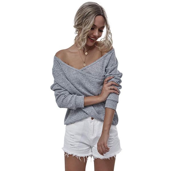 women's t-shirt v neck autumn solid casual loose long sleeve women femme clothing elegant korean bottoming knitted tee sj6809m, White
women's t-shirt v neck autumn solid casual loose long sleeve women femme clothing elegant korean bottoming knitted tee sj6809m, White