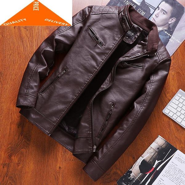 men's fur & faux moto autumn streetwear jacket men black brown mens real pu leather casaco slim fit jaqueta couro masculina w9627
men's fur & faux moto autumn streetwear jacket men black brown mens real pu leather casaco slim fit jaqueta couro masculina w9627