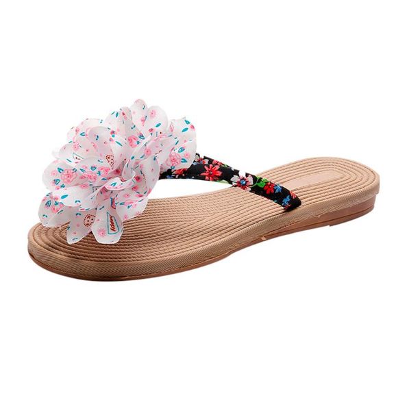 women shoes slippers fashion floral beach summer flip flops flat for ladies slides, Black
women shoes slippers fashion floral beach summer flip flops flat for ladies slides, Black