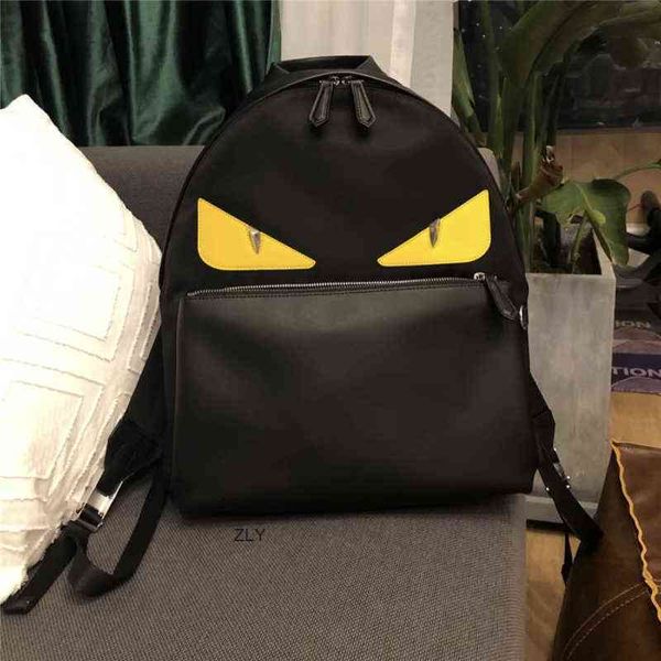 little monster yellow eyes backpack and women's cowhide nylon cloth backpack fashion leisure light large capacity travel bag zly
little monster yellow eyes backpack and women's cowhide nylon cloth backpack fashion leisure light large capacity travel bag zly