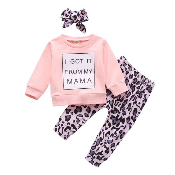 clothing sets 3 pcs born casual outfits, baby girl letter print long sleeve round neck pullover + leopard pants headband, White
clothing sets 3 pcs born casual outfits, baby girl letter print long sleeve round neck pullover + leopard pants headband, White