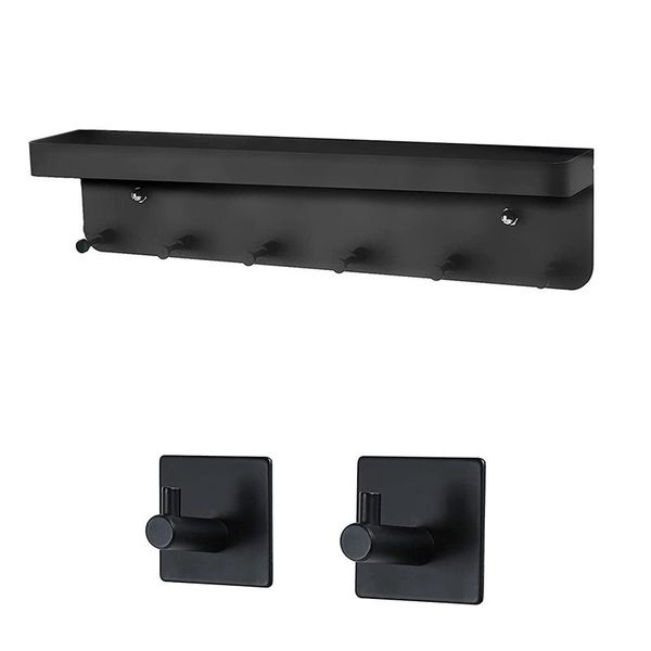 kitchen storage & organization key rack with 6 hooks and small compartment 2 pieces adhesive for entrance, room
kitchen storage & organization key rack with 6 hooks and small compartment 2 pieces adhesive for entrance, room