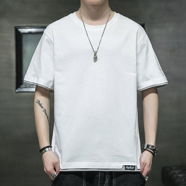 plus size 8xl - 2021 style 100% pure cotton color casual men's o-neck t-shirt fashion shirt short-sleeved t-shirts, White;black
plus size 8xl - 2021 style 100% pure cotton color casual men's o-neck t-shirt fashion shirt short-sleeved t-shirts, White;black