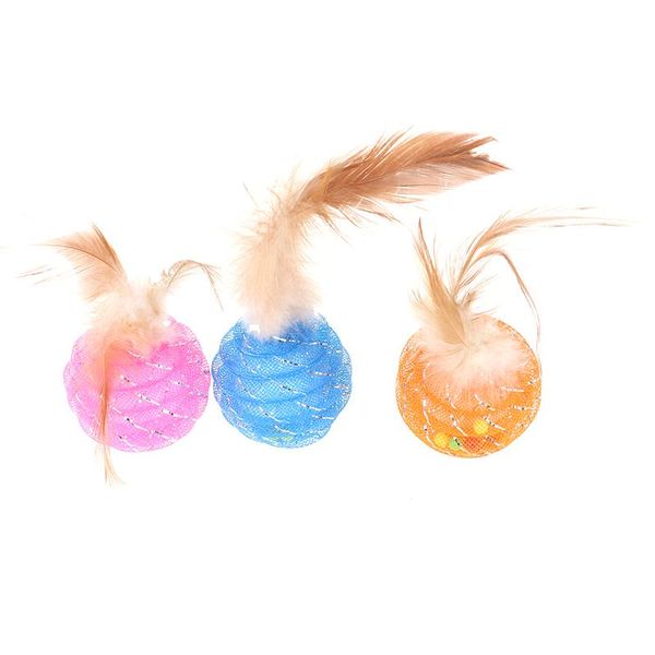 pet cat toy line ball with feather tube 3colors toys
pet cat toy line ball with feather tube 3colors toys