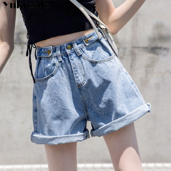 plus size women's summer shorts high waist casual denim fashion female jean femme short pants 210518, White;black
plus size women's summer shorts high waist casual denim fashion female jean femme short pants 210518, White;black