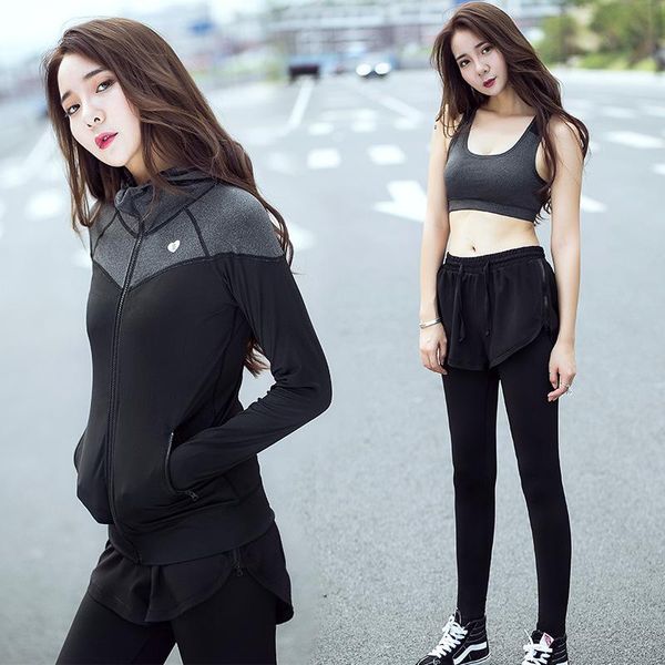 two piece dress autumn and winter lady suit running three-piece set slim tights fitness women's quick-drying coat, White
two piece dress autumn and winter lady suit running three-piece set slim tights fitness women's quick-drying coat, White