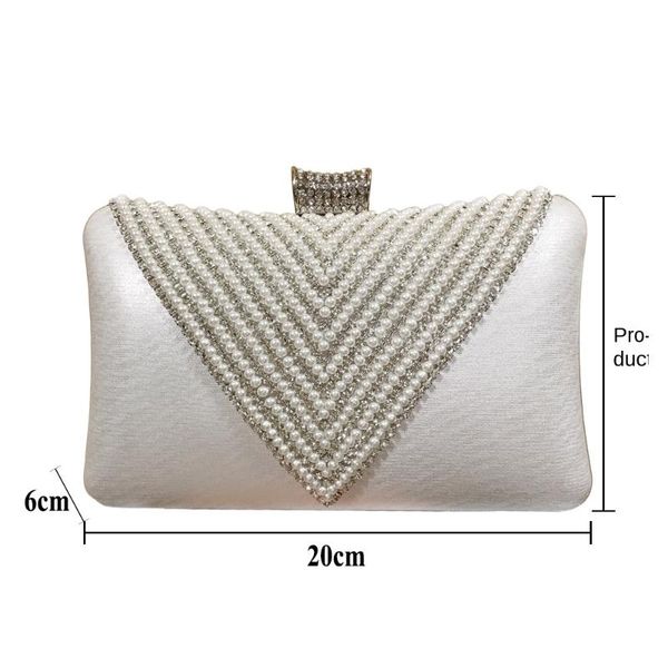 fashion v formation diamond pearl evening bag set women's silver color wedding gown handbag bags
fashion v formation diamond pearl evening bag set women's silver color wedding gown handbag bags