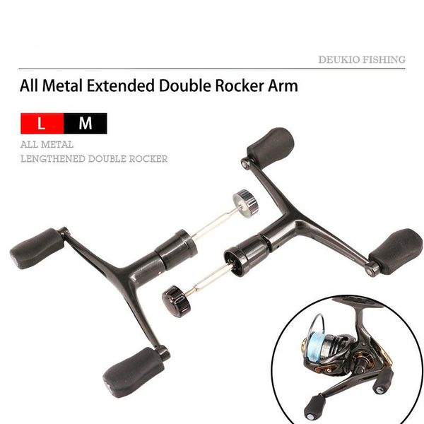fishing reel handle double rocker metal arm spinning wheel handlebars modified accessories lure diytool pesca baitcasting reels
fishing reel handle double rocker metal arm spinning wheel handlebars modified accessories lure diytool pesca baitcasting reels
