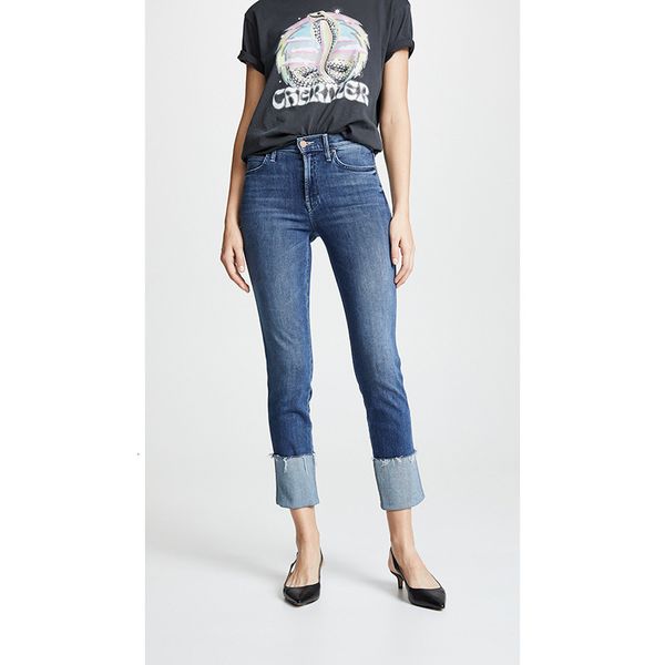 women's jeans stretch high waist jeans, dark blue cotton jeans 2021