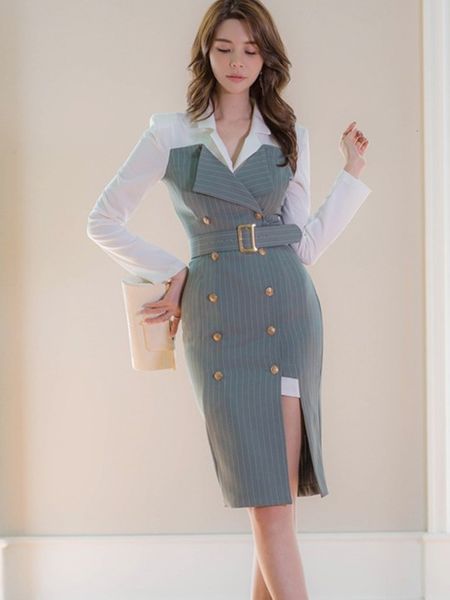 casual dresses korean stripe suit women autumn french elegant notched collar double breasted thin belt houndstooth woman cegj, Black;gray
casual dresses korean stripe suit women autumn french elegant notched collar double breasted thin belt houndstooth woman cegj, Black;gray