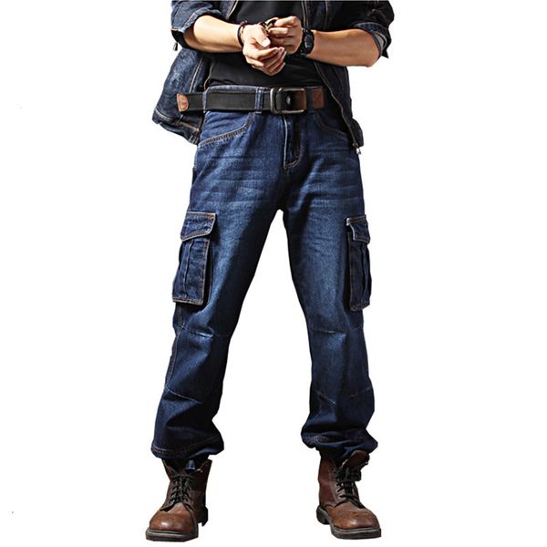 men's jeans fashion cargo jean pants with multi-pockets loose style motorcycle denim trousers for male washed size 29-44 gq8z, Blue
men's jeans fashion cargo jean pants with multi-pockets loose style motorcycle denim trousers for male washed size 29-44 gq8z, Blue