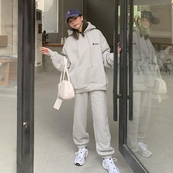 women's two piece pants women casual thicken fleece loose 2 pieces sets tracksuits ladies long sleeve hooded letter sweatshirt & elasti, White
women's two piece pants women casual thicken fleece loose 2 pieces sets tracksuits ladies long sleeve hooded letter sweatshirt & elasti, White