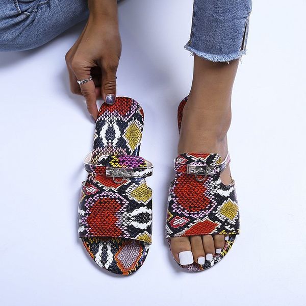 summer new sandals female outdoor beach flat with closed toe slippers women casual metal decoration snakeskin pattern slides 80% off outlet, Black
summer new sandals female outdoor beach flat with closed toe slippers women casual metal decoration snakeskin pattern slides 80% off outlet, Black