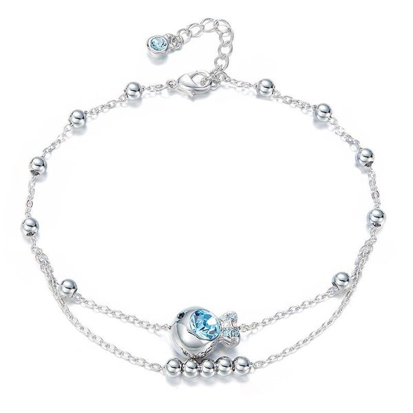 anklets heezen embellished with crystal cute clownfish women bracelets & fashion jewelry charm 2 ways for wear, Red;blue
anklets heezen embellished with crystal cute clownfish women bracelets & fashion jewelry charm 2 ways for wear, Red;blue