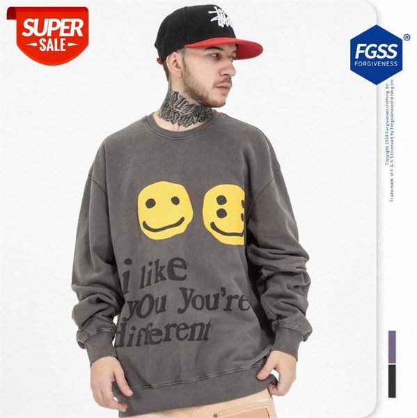 autumn and winter tide brand retro heavy purple smiling face high street loose sweater men women trendy #ca2f, Black
autumn and winter tide brand retro heavy purple smiling face high street loose sweater men women trendy #ca2f, Black