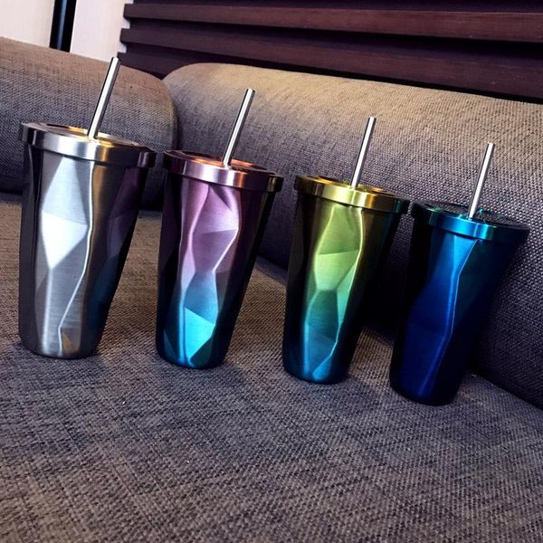 water bottles coffee cup stainless steel rhombus thermoses vacuum flasks drinkware 500ml dual layer mug flask with straw
water bottles coffee cup stainless steel rhombus thermoses vacuum flasks drinkware 500ml dual layer mug flask with straw