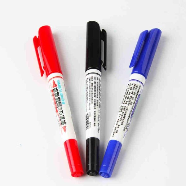 12pcs double-headed oily weird pen student stationery hook line fine ballpoint set marker business supplies pens, Blue;orange
12pcs double-headed oily weird pen student stationery hook line fine ballpoint set marker business supplies pens, Blue;orange