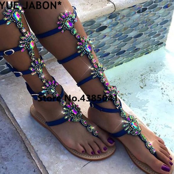 sandals clear pvc transparent flat sandal woman knee high rhinestone gladiator long boots bohemia style crystal beach shoes mujer, Black
sandals clear pvc transparent flat sandal woman knee high rhinestone gladiator long boots bohemia style crystal beach shoes mujer, Black
