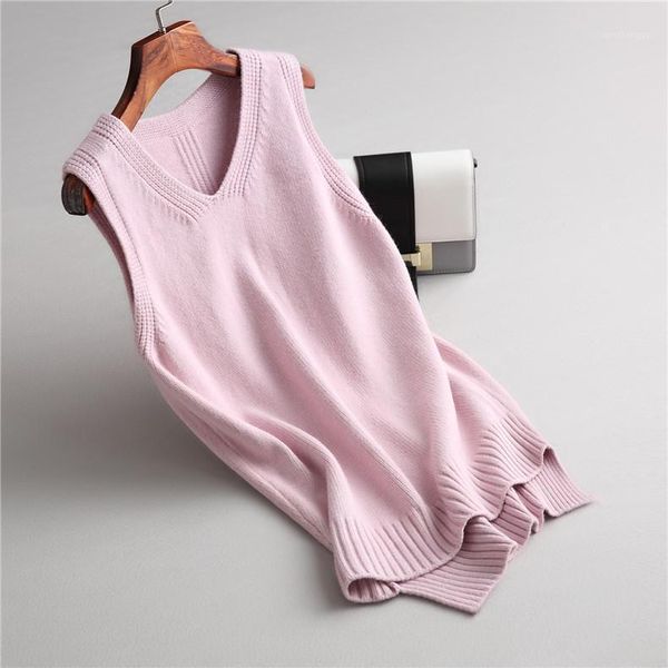 women's vests autumn winter fashion women solid color v neck elegant sleeveless side split sweater vest knitted waistcoat, Black;white
women's vests autumn winter fashion women solid color v neck elegant sleeveless side split sweater vest knitted waistcoat, Black;white