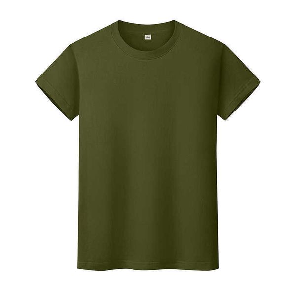 men and women round neck solid color t-shirt summer cotton bottoming short-sleeved half-sleeved 55ici, Black
men and women round neck solid color t-shirt summer cotton bottoming short-sleeved half-sleeved 55ici, Black