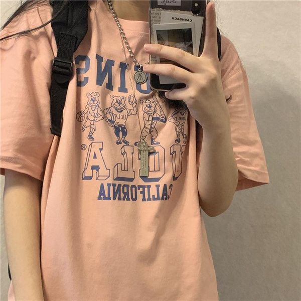 women's t-shirt vintage style t-shirts streetwear women summer ins harajuku plus size loose print tee punk y2k, White
women's t-shirt vintage style t-shirts streetwear women summer ins harajuku plus size loose print tee punk y2k, White