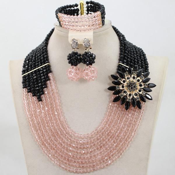 earrings & necklace unique black and peach bridesmaid gift crystal jewlery sets 8 layers party engagement women jewelry set wd157, Silver
earrings & necklace unique black and peach bridesmaid gift crystal jewlery sets 8 layers party engagement women jewelry set wd157, Silver