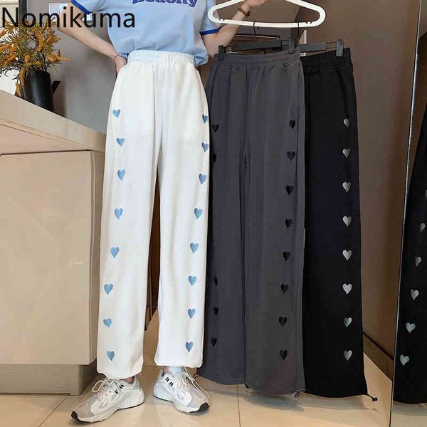 nomikuma love heart embroidery casual sweatpants drawstring loose high waist pants women arrival trousers korean pantalones 210514, Black;white
nomikuma love heart embroidery casual sweatpants drawstring loose high waist pants women arrival trousers korean pantalones 210514, Black;white