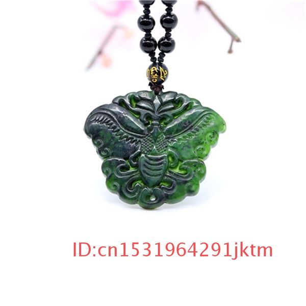 hand-carved jade chinese natural jewelry green black obsidian gifts butterfly amulet men pendant accessories charm necklace for, Silver
hand-carved jade chinese natural jewelry green black obsidian gifts butterfly amulet men pendant accessories charm necklace for, Silver