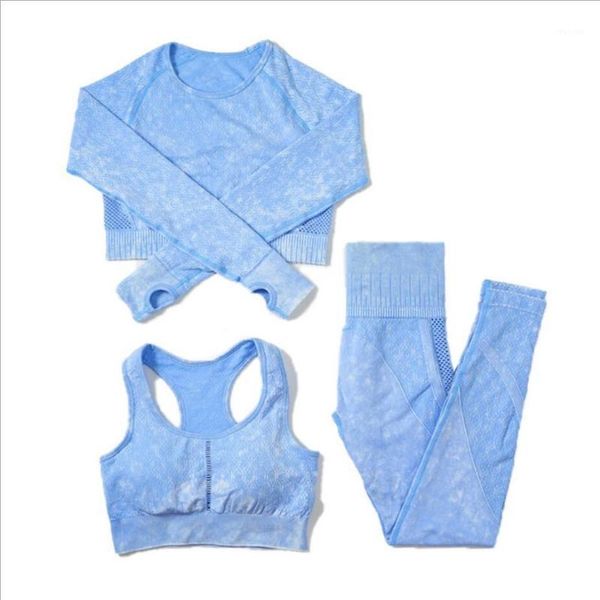 yoga outfit europe america seamless suit mesh leggings+bra+t-shirt 3 piece set long sleeve pants fitness gym sportswear women
yoga outfit europe america seamless suit mesh leggings+bra+t-shirt 3 piece set long sleeve pants fitness gym sportswear women