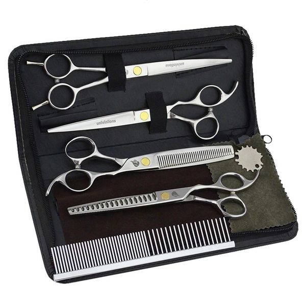 7" japanese cut dog hair scissors kit pet grooming curved cat clippers animal shears set 220212 
7" japanese cut dog hair scissors kit pet grooming curved cat clippers animal shears set 220212