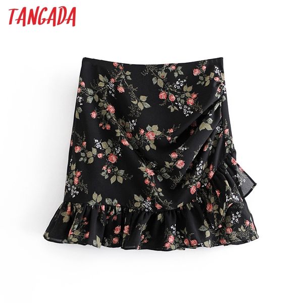 women floral print ruffles skirt faldas mujer vintage back zipper chic mini skirts 6m7 210416, Black
women floral print ruffles skirt faldas mujer vintage back zipper chic mini skirts 6m7 210416, Black