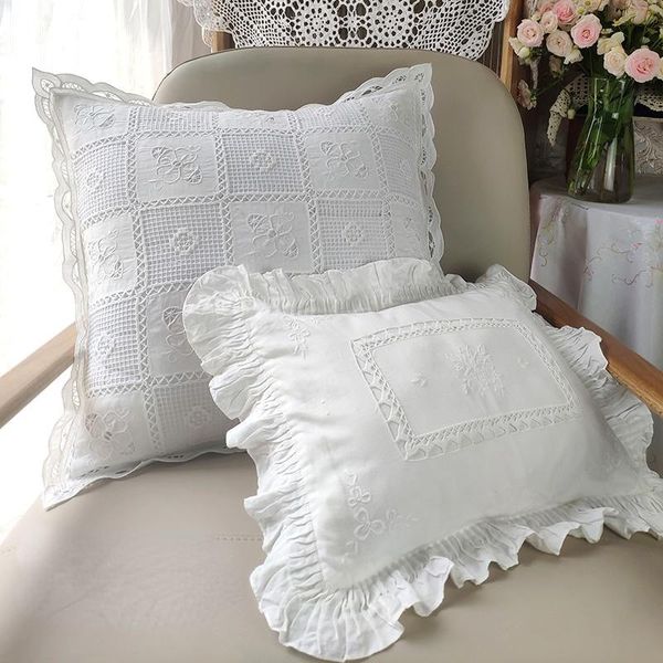cushion/decorative pillow england rural white cotton cushion cover with wrinkle flounce lace waist case home embroidered floral throw
cushion/decorative pillow england rural white cotton cushion cover with wrinkle flounce lace waist case home embroidered floral throw