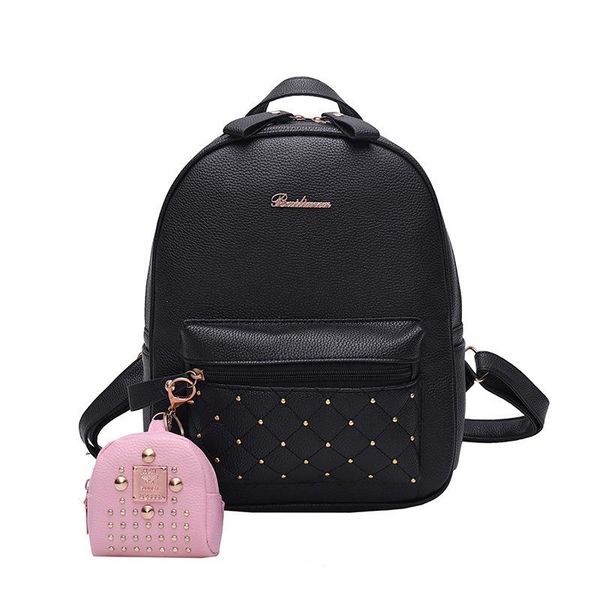 backpack leisure women's bag korean style fashion outdoor road female pu leather rivet 2021
backpack leisure women's bag korean style fashion outdoor road female pu leather rivet 2021