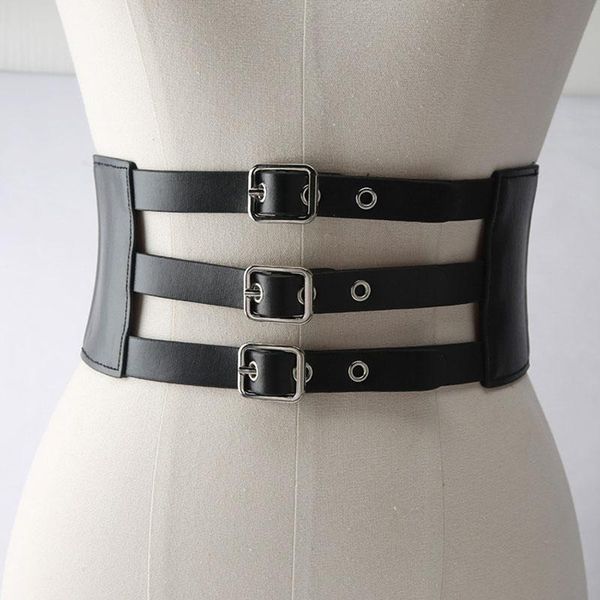 belts ladies solid stretch elastic cool wide 3 straps fashion long waist belt dress adornment for women waistband, Black;brown
belts ladies solid stretch elastic cool wide 3 straps fashion long waist belt dress adornment for women waistband, Black;brown