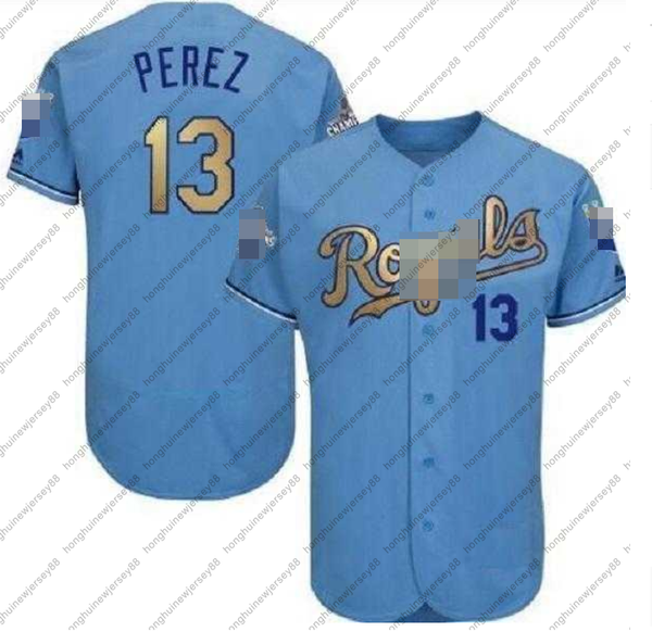 #30 yordano ventura baseball wear 13 salvador perez home blue white grey jerseys, Blue;black
#30 yordano ventura baseball wear 13 salvador perez home blue white grey jerseys, Blue;black